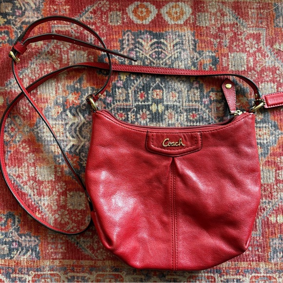 Coach Vibrant Red Crossbody Bag - Picture 1 of 5